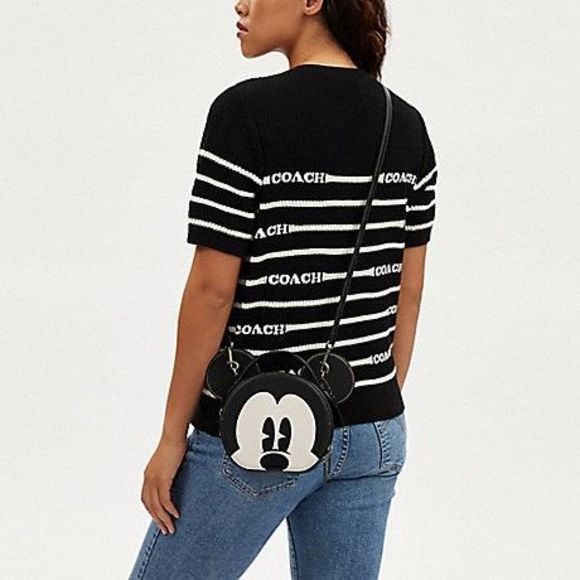 NWT COACH Disney X Coach Mickey Mouse Ear Bag Xbody Purse Measenger CM840 - Picture 5 of 10